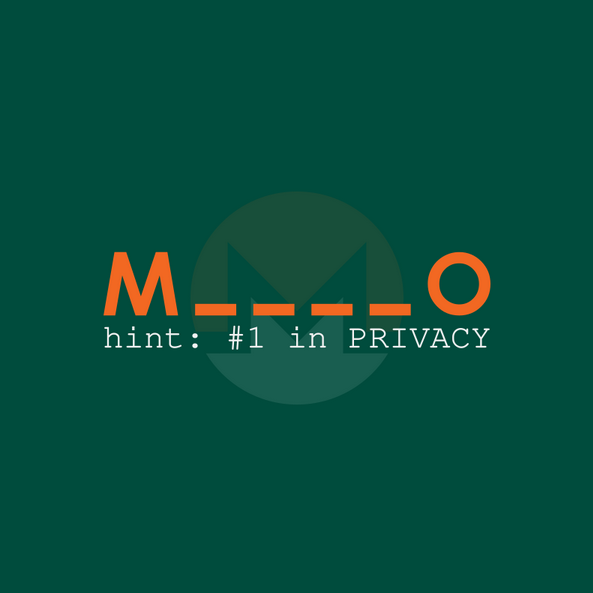 'Monero #1 in privacy' wallpaper