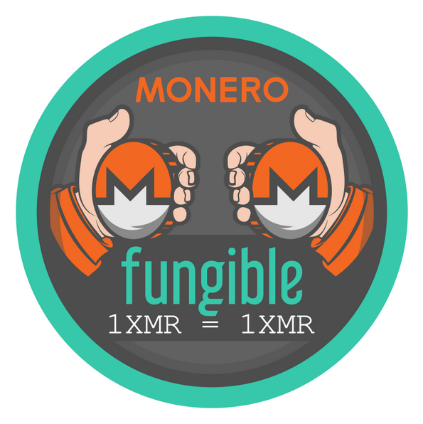'Monero fungible' sticker