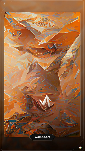 'Monero' by AI art maker