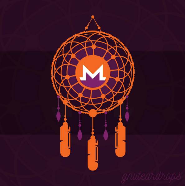 Monero digital art wallpaper