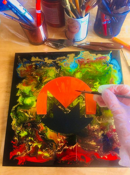 Monero hand made art piece