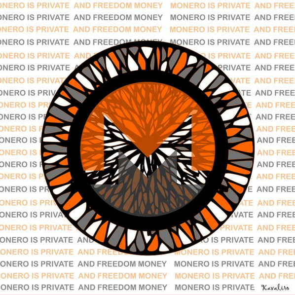 'Monero is private and free money' wallpaper