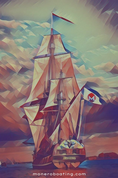 Monero Boating smartphone wallpaper