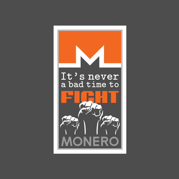 'Monero: Fight' poster