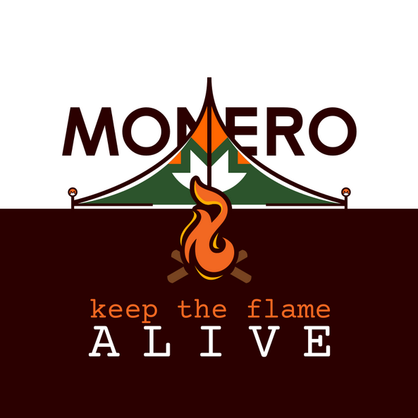 'Monero - Keep the flame alive' wallpaper
