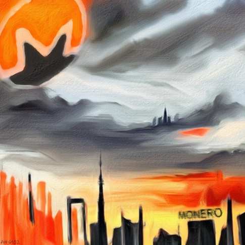 Monero 'Trail' digital painting