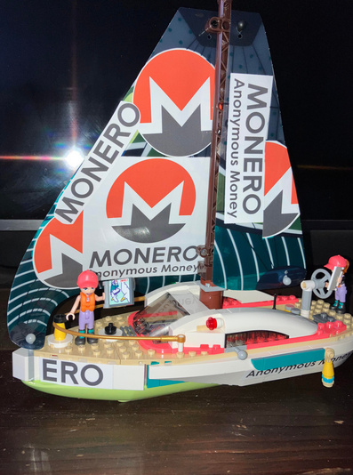 'Monerochan on her boat'
