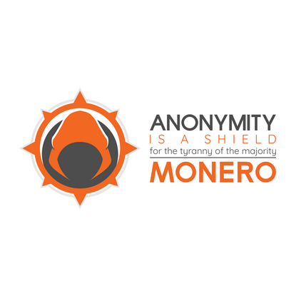 'Anonymity is a shield' Monero wallpaper