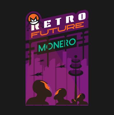 'Monero retro future: 2056' poster