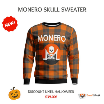 Monero Skull sweater design