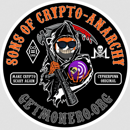 'Sons of crypto-anarchy' Monero design
