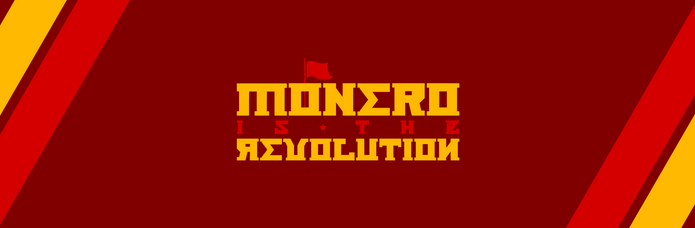 'Monero is the revolution' banner