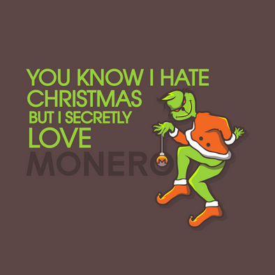 Monero Christmas wallpaper