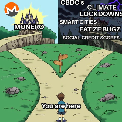 'Choose your destiny' Monero image