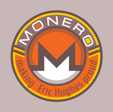 'Making Eric Hughes proud' Monero sticker