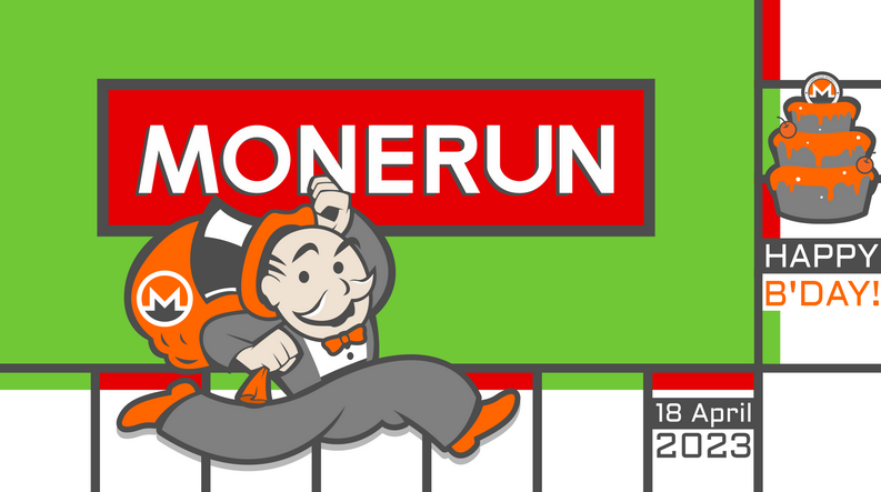 'Monerun 2023' banner