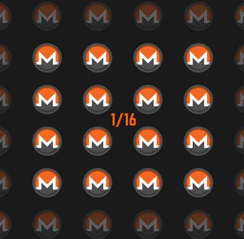 'Monero 1/16' background