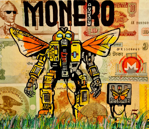 'MONERO RELOADED' illustration