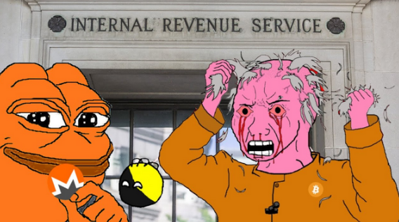 'XMR vs IRS' meme