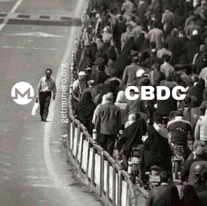 'Monero vs CBDC' picture
