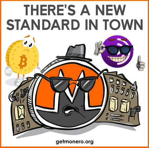 'There's a new standard in town' Monero meme
