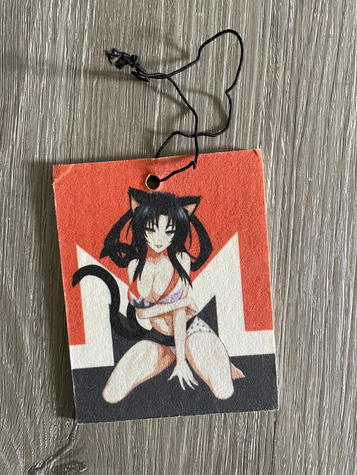 'Monero-chan air freshener' design