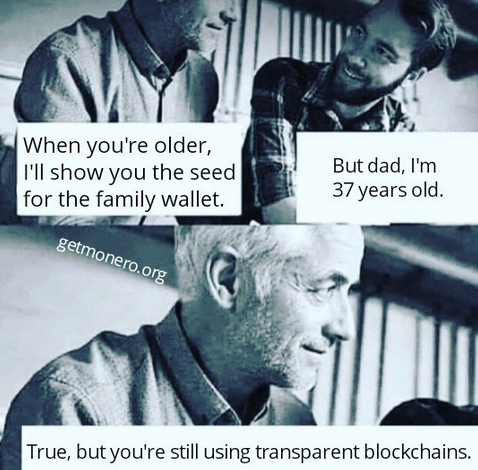 'Transparent blockchains' meme