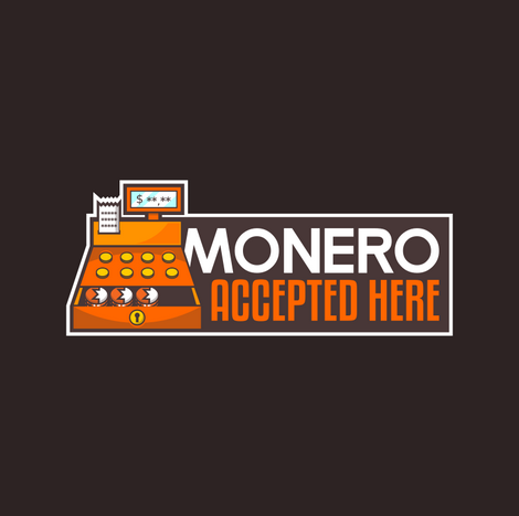 'Monero accepted here' sticker