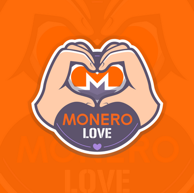 'Monero love' sticker