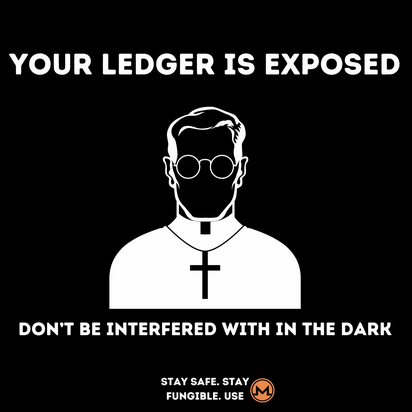 'Your ledger is exposed' illustration