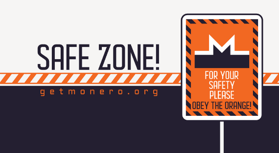 'Monero safe zone' artwork