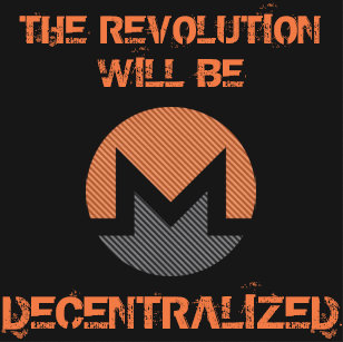 'The revolution will be decentralized' graphic