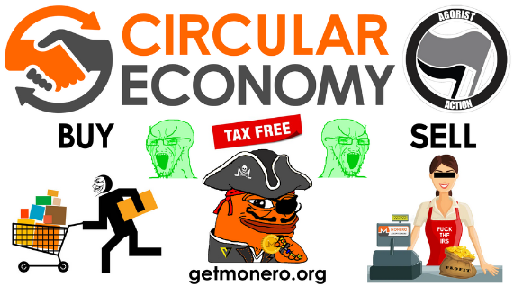 'Monero circonomy' meme