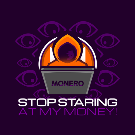 'Stop staring at my money' design