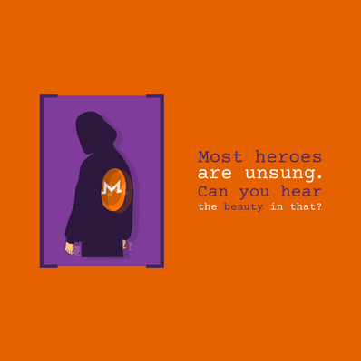 'Most heroes are unsung' artwork