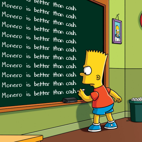 'Monero is better than cash' meme