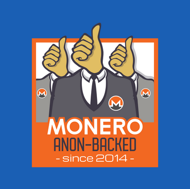'Monero anon-backed since 2014' artwork
