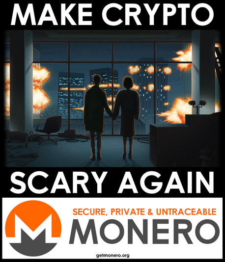 'Make crypto scary again' meme