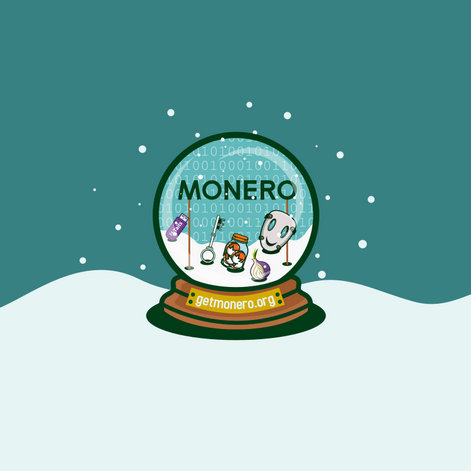 'Monero anon globe' graphic