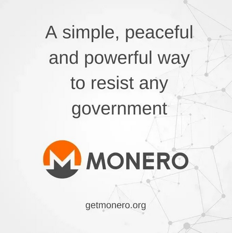 'Monero-simple, peaceful, powerful' image