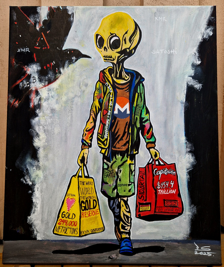 'I am grateful for today' painting
