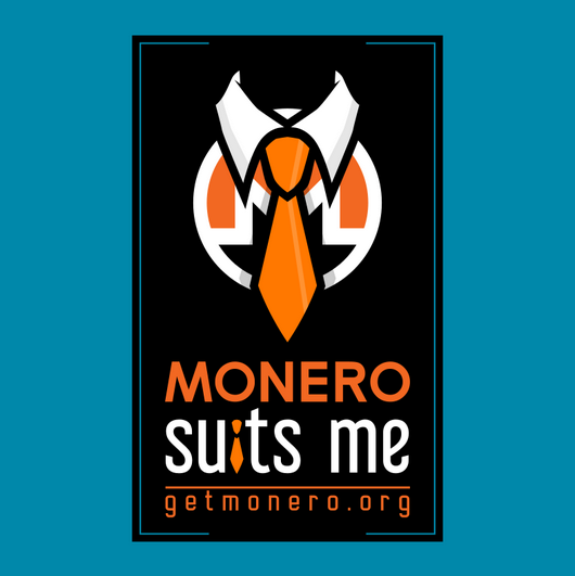 'Monero suits me' design