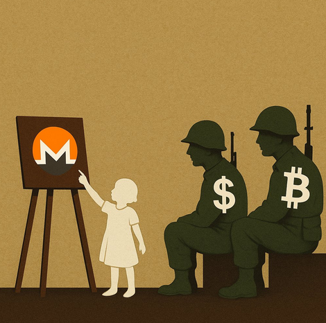 'Freedom and peace money' illustration