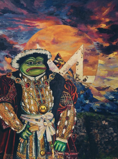 'Monero Pepe' painting