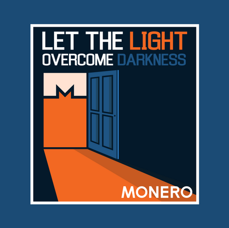 'Let the light overcome darkness' graphic