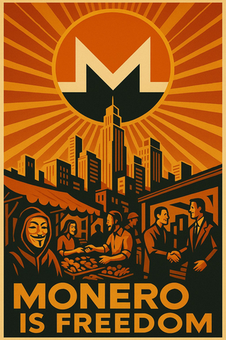 'Monero is freedom' illustration