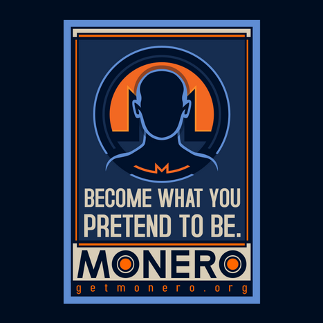 'Become what you pretend to be' banner