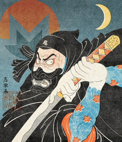 'Monero moonlight' illustration