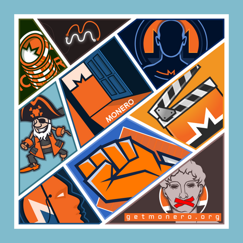 'Monero comic' graphic