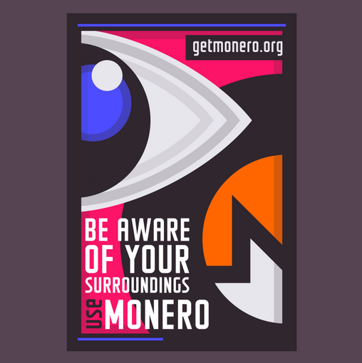 'Be aware of your surroundings' poster